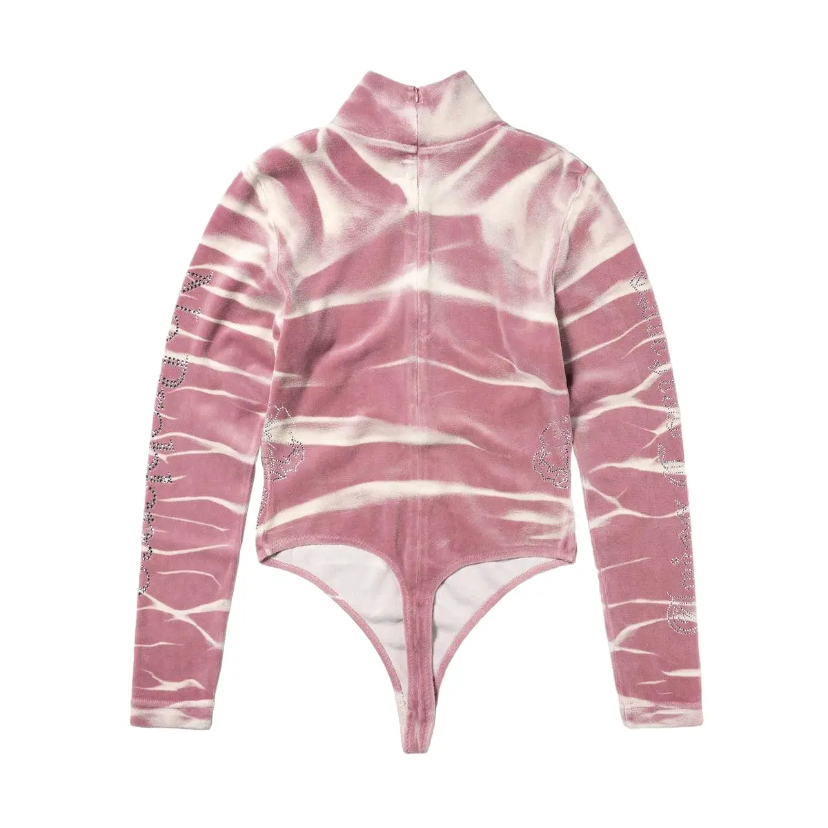 + Juicy Couture Tie-Dye Velour Bodysuit 'Pink'