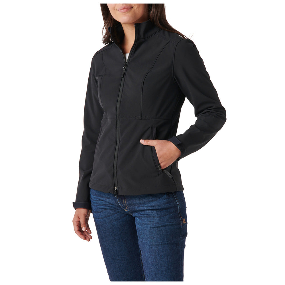 38084-019 CHAMARRA LEONE SOFTSHELL NEGRO MARCA 5.11 TACTICAL