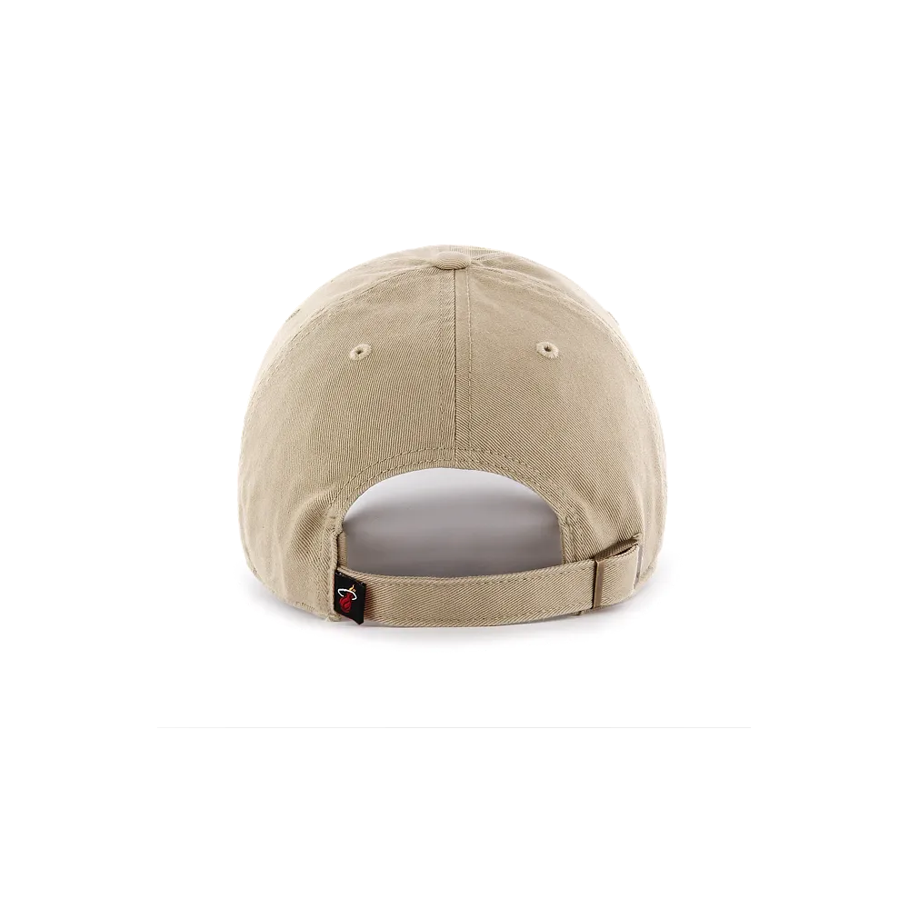 '47 Brand Miami HEAT Khaki Clean Up Hat