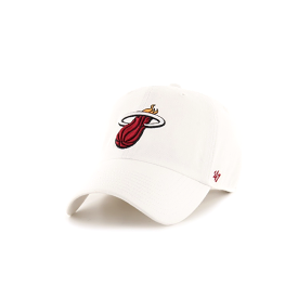 '47 Brand Miami HEAT Logo White Clean Up hat