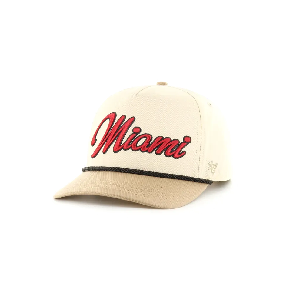 '47 Brand Miami HEAT Overhand Tan Snapback