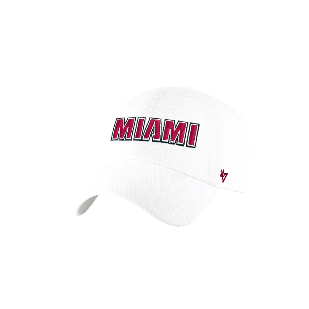 '47 Brand Miami HEAT Wordmark Cleanup Hat