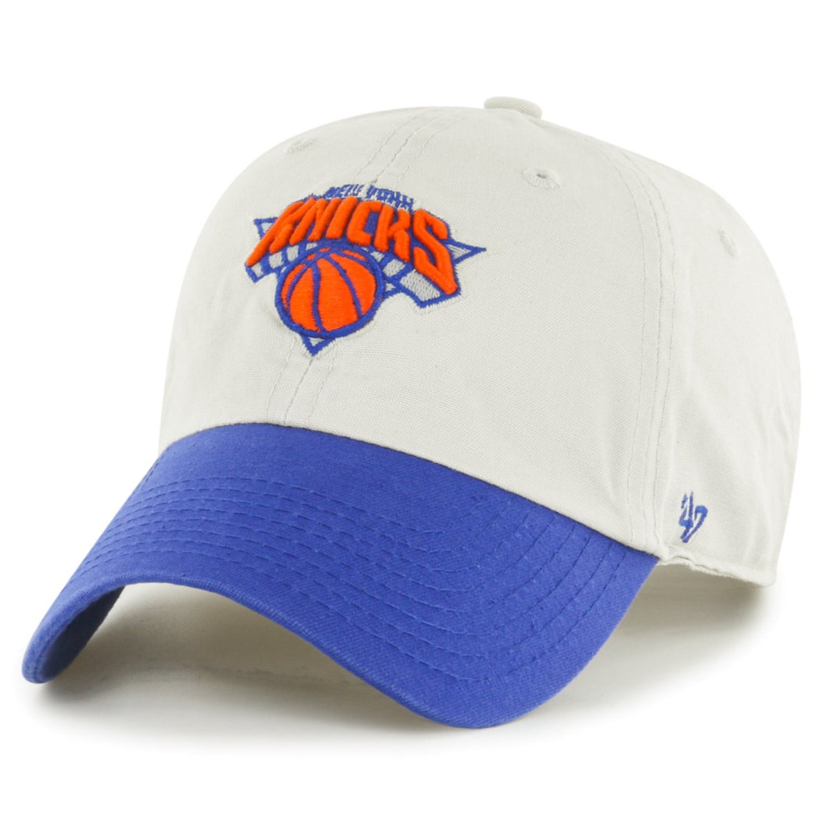 '47 Brand New York Knicks Sidestep Clean Up Bone/Blue