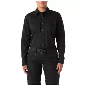 62420-019 CAMISA WM ABR PRO MANGA LARGA PARA DAMA NEGRA MARCA 5.11 TACTICAL