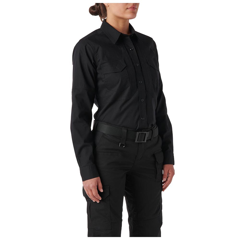 62420-019 CAMISA WM ABR PRO MANGA LARGA PARA DAMA NEGRA MARCA 5.11 TACTICAL