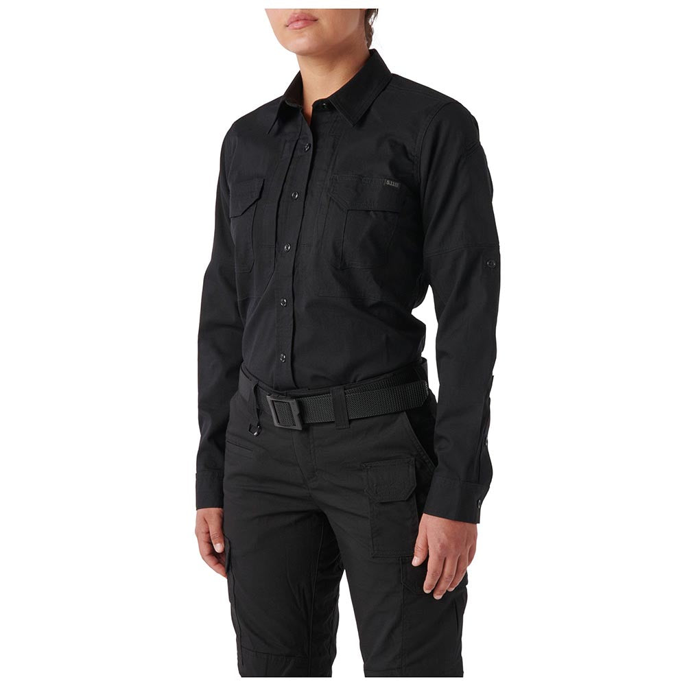 62420-019 CAMISA WM ABR PRO MANGA LARGA PARA DAMA NEGRA MARCA 5.11 TACTICAL