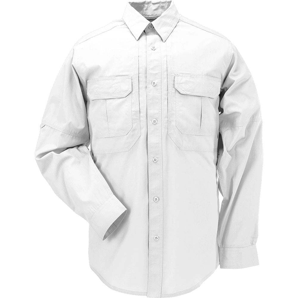 72175-010 CAMISA TACLITE PRO MANGA LARGA BLANCA MARCA 5.11 TACTICAL