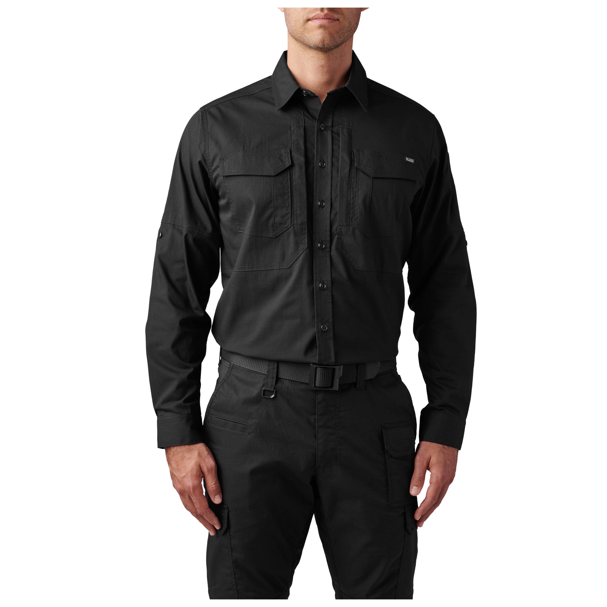 72543-019 CAMISA ABR PRO MANGA LARGA M/L NEGRA MARCA 5.11 TACTICAL