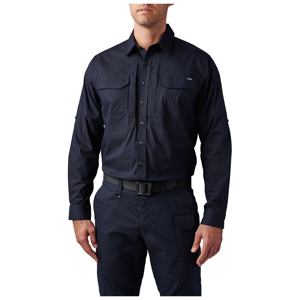 72543-724  CAMISA ABR PRO MANGA LARGA M/L MARINO MARCA 5.11 TACTICAL