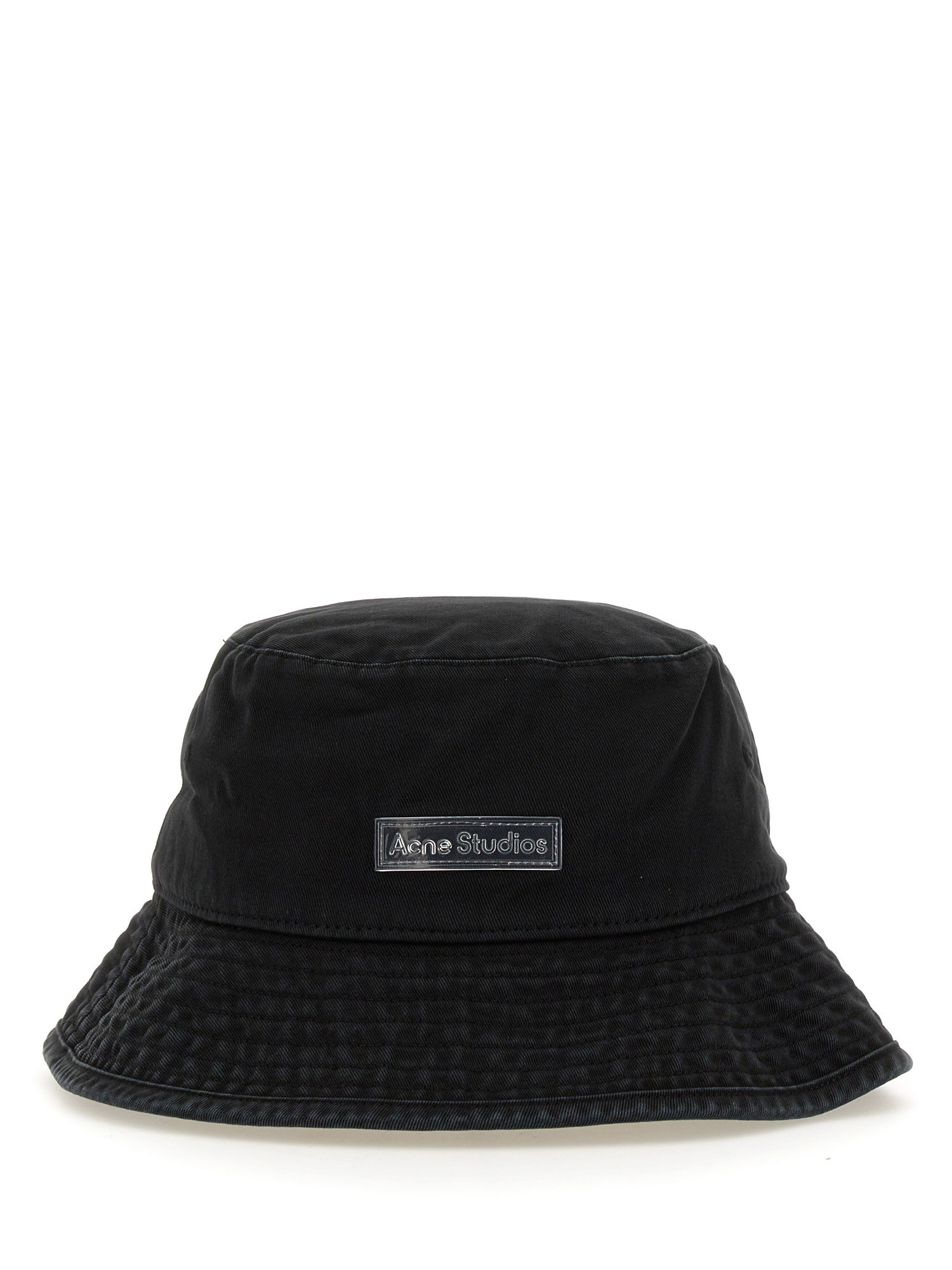 ACNE STUDIOS    COTTON LOGO BUCKET HAT