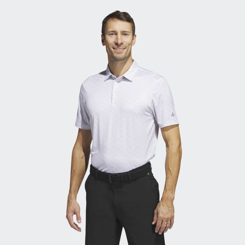 Adidas Ultimate365 Allover Print Golf Polo Shirt