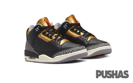 Air Jordan 3 Retro 'Black Cement Gold' W (2022)