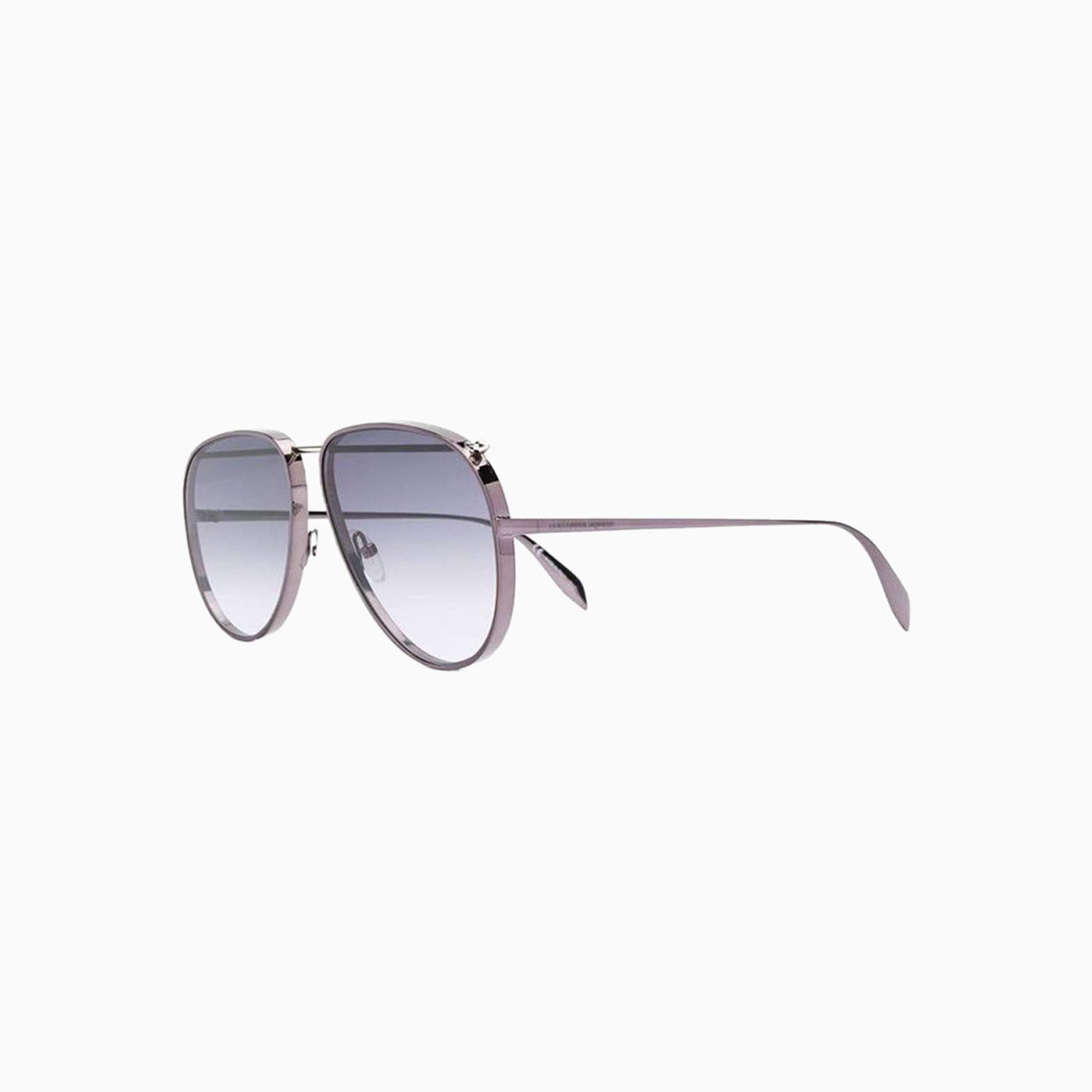 Alexander Mcqueen Pilot Metal Grey Sunglasses