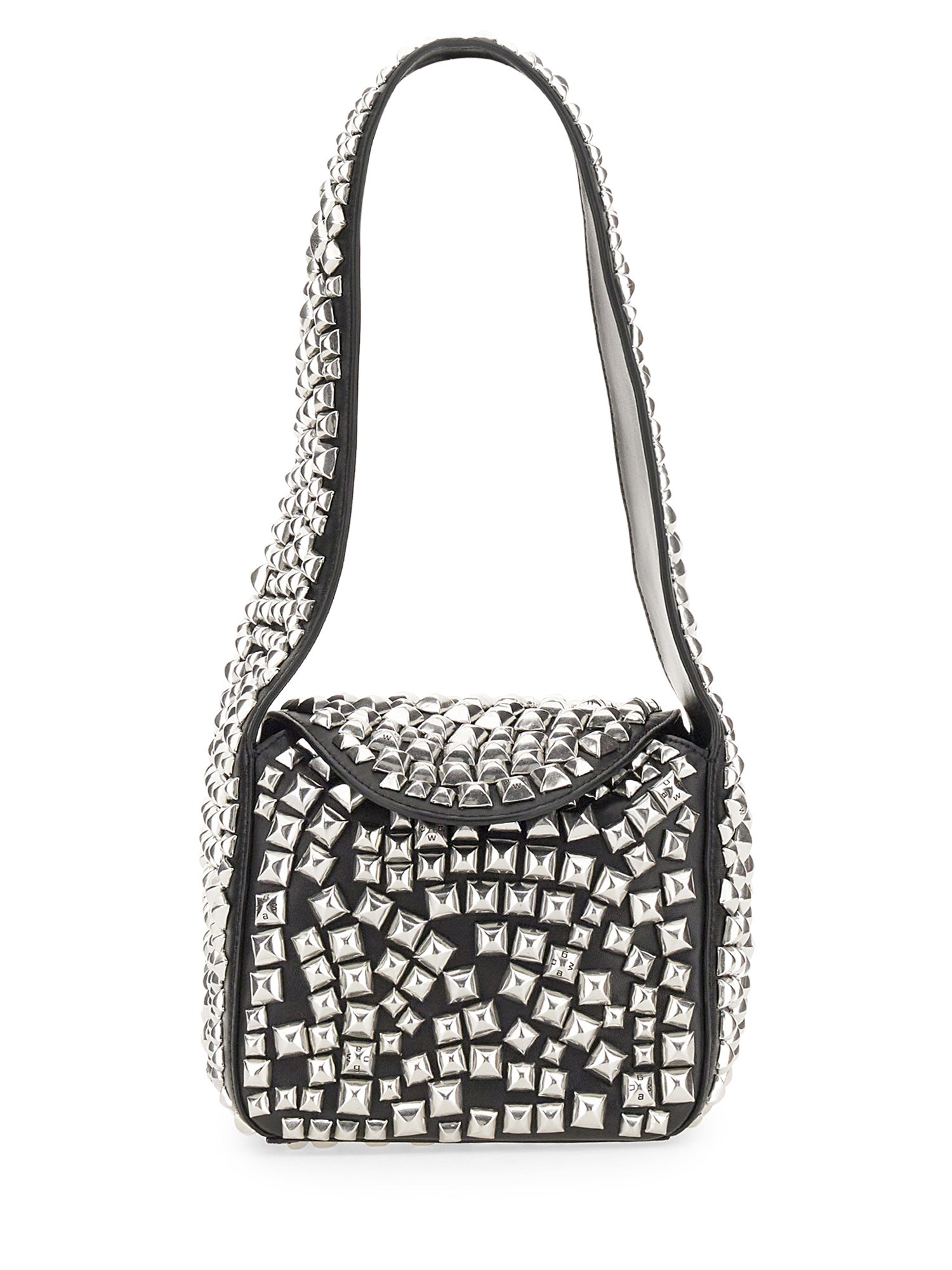 ALEXANDER WANG    SPIKE SMALL LEATHER HOBO BAG WITH STUDS