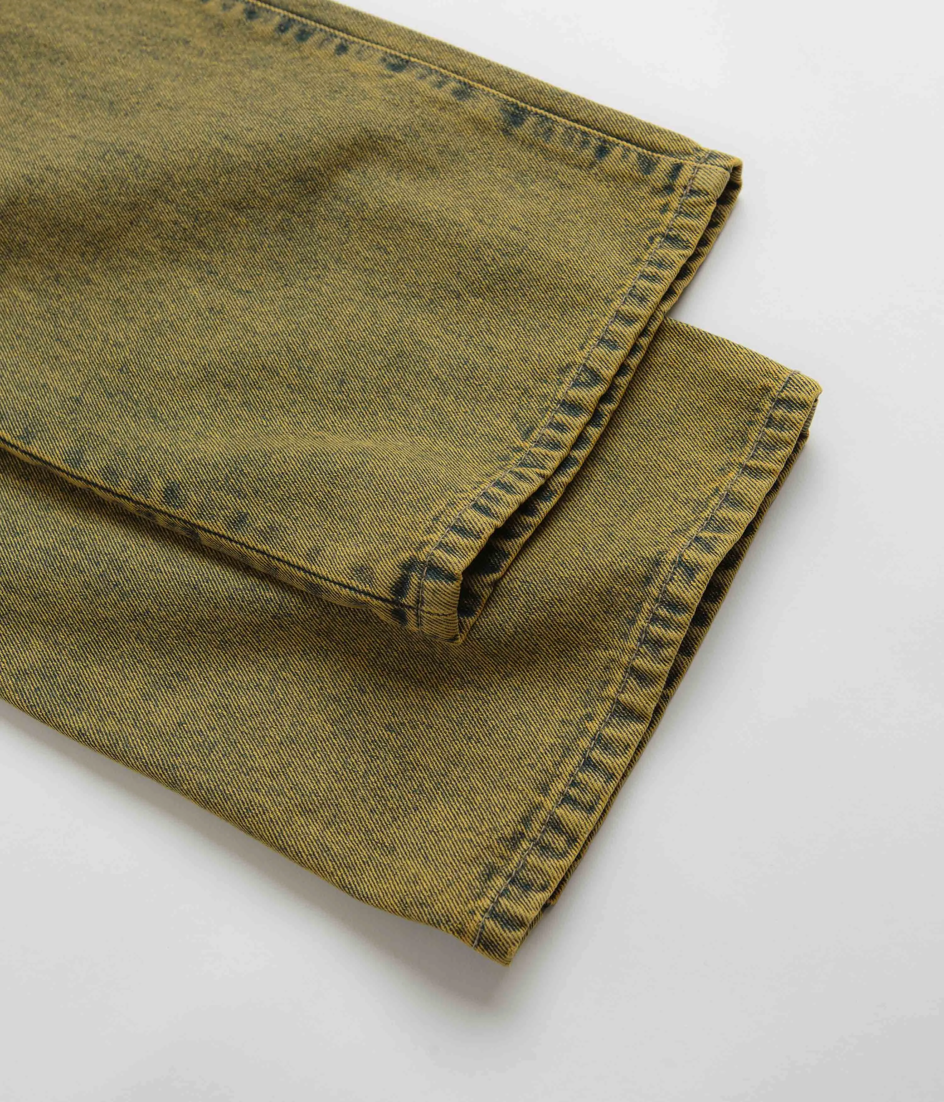 Aries Acid Wash Batten Jeans - Gold