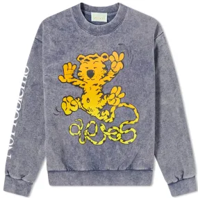 Aries Flatulant Tiger Crew SweatNavy