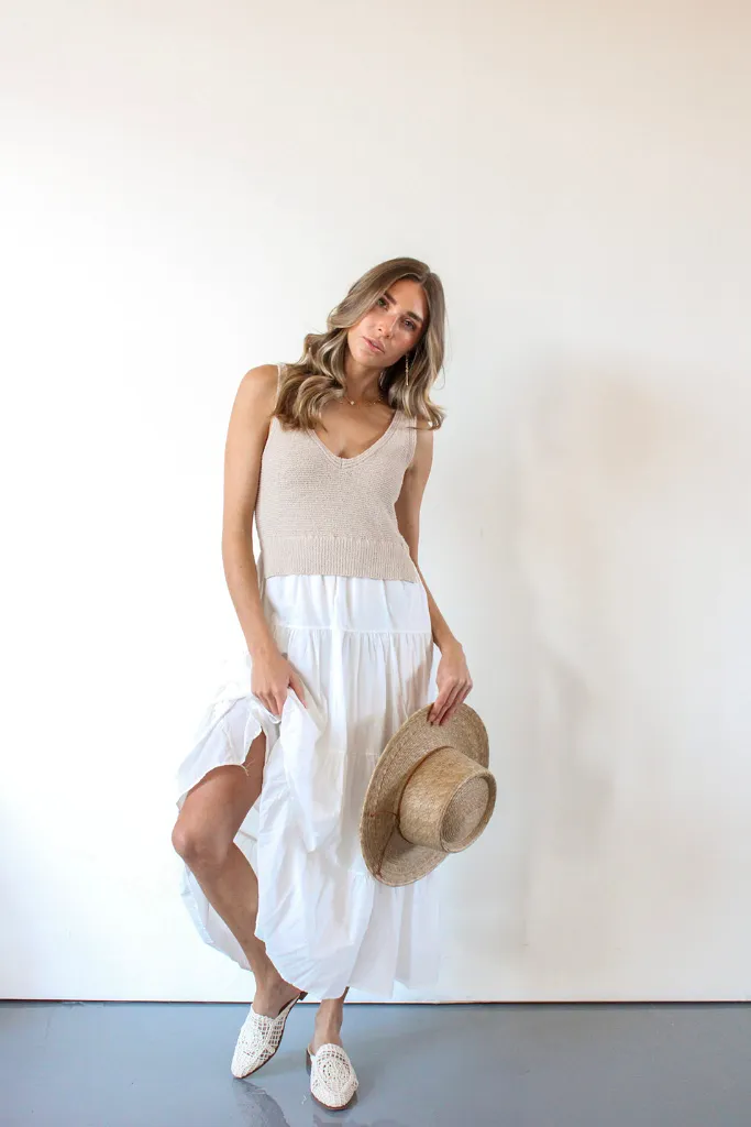 Aries Maxi Dress in White