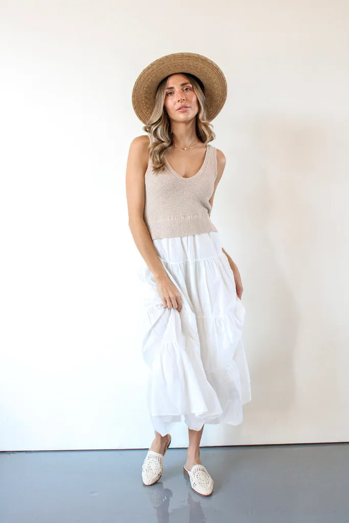 Aries Maxi Dress in White