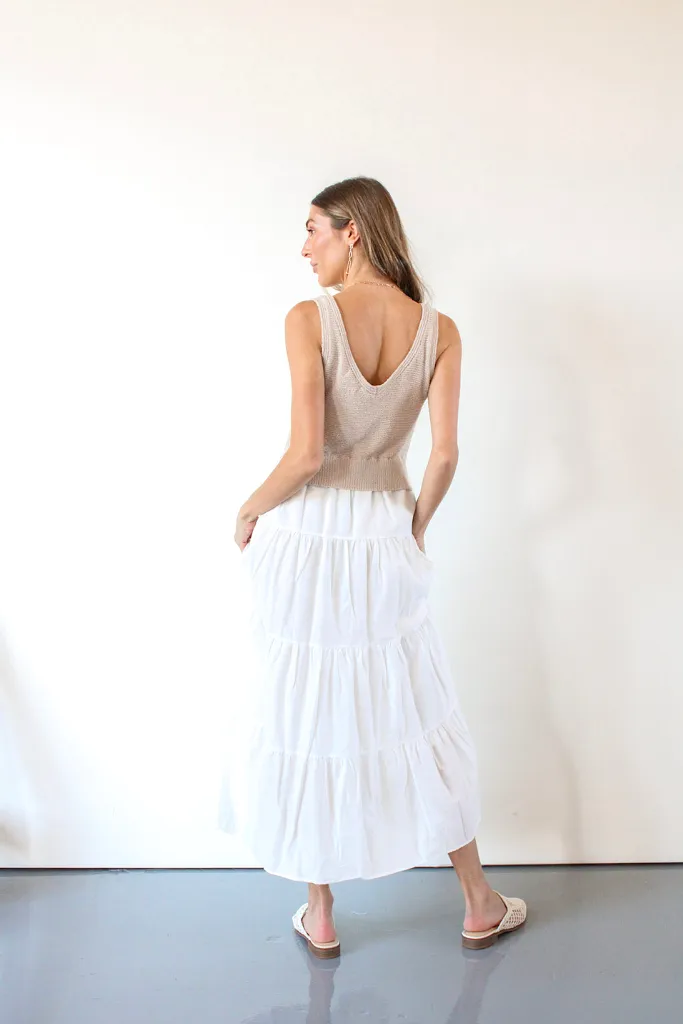 Aries Maxi Dress in White