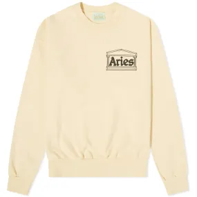 Aries Premium Temple Crew SweatAlabaster