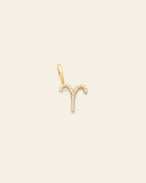 Aries Zodiac Pendant - Gold Vermeil