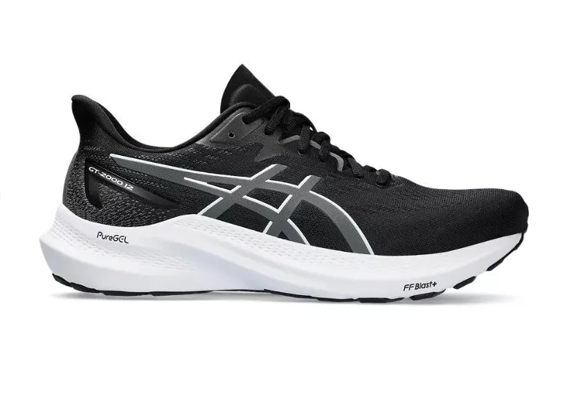 Asics GT-2000 12 (D Width) - Black/Carrier Grey (Mens)