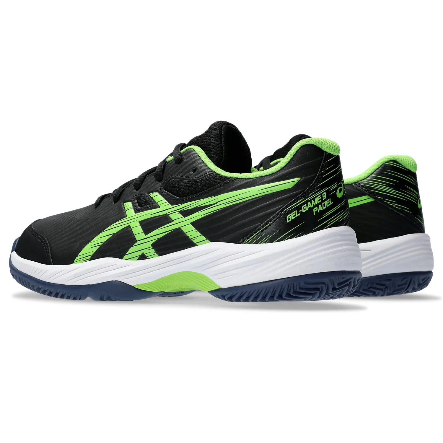 Asics Padelschoen Gel Game 9 GS Junior Zwart - Lime