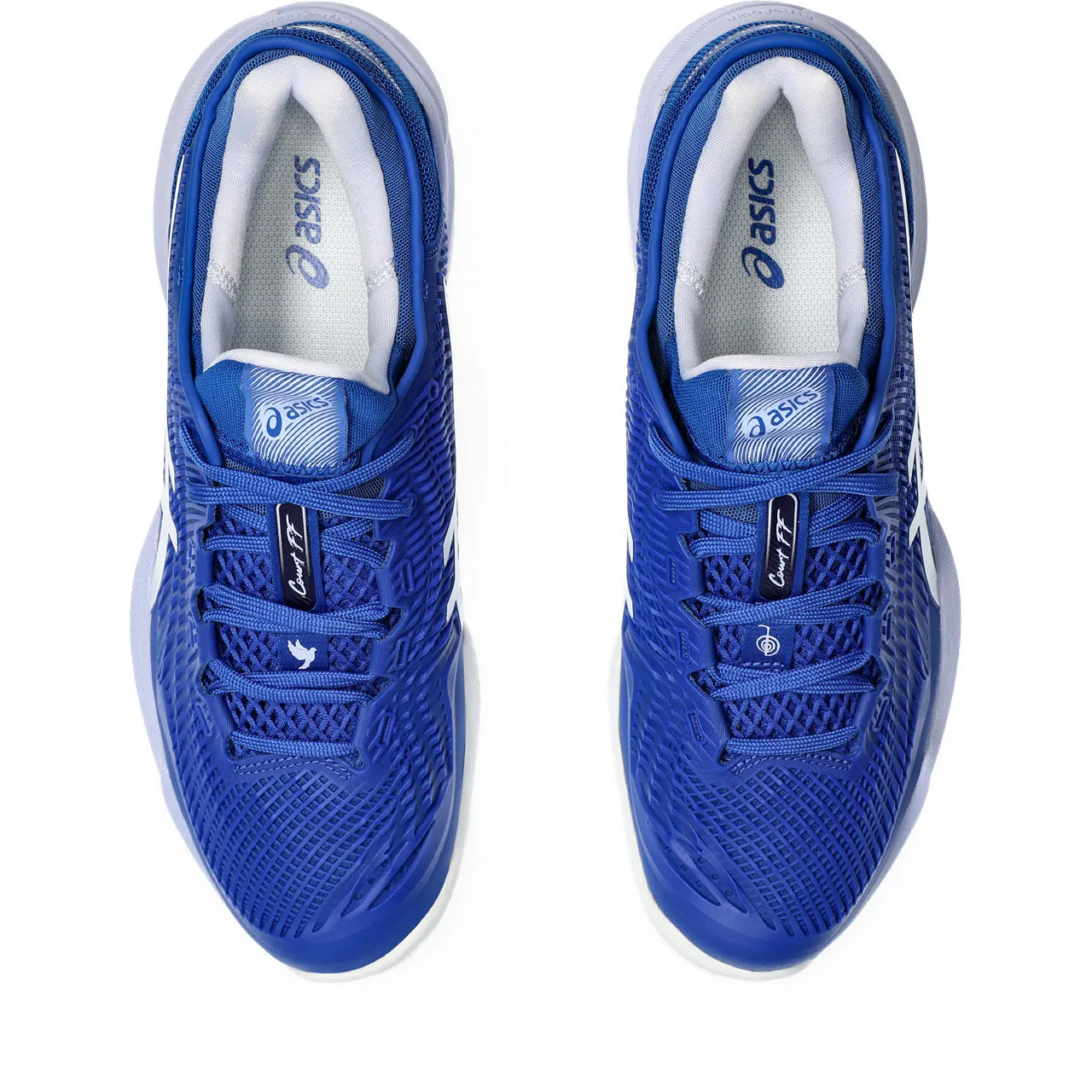 Asics Tennisschoen Court FF 3 Novak Clay Heren Blauw Wit