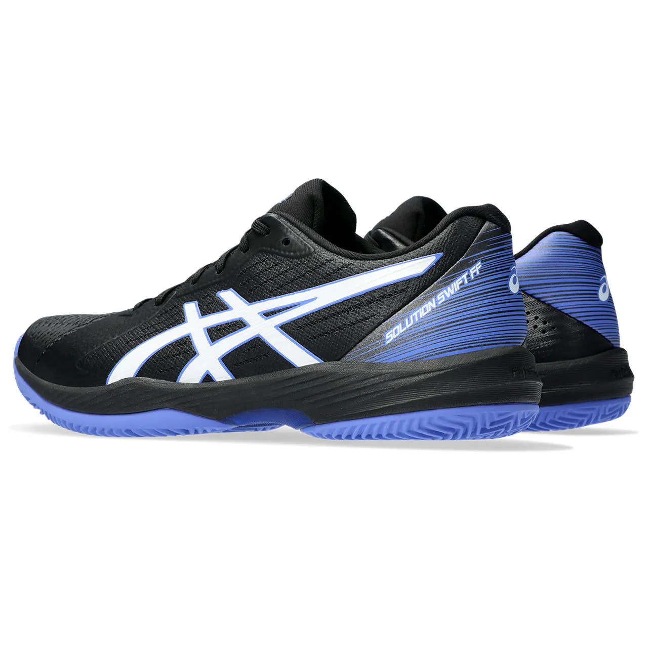 Asics Tennisschoen Solution Swift FF Clay Heren Zwart Blauw