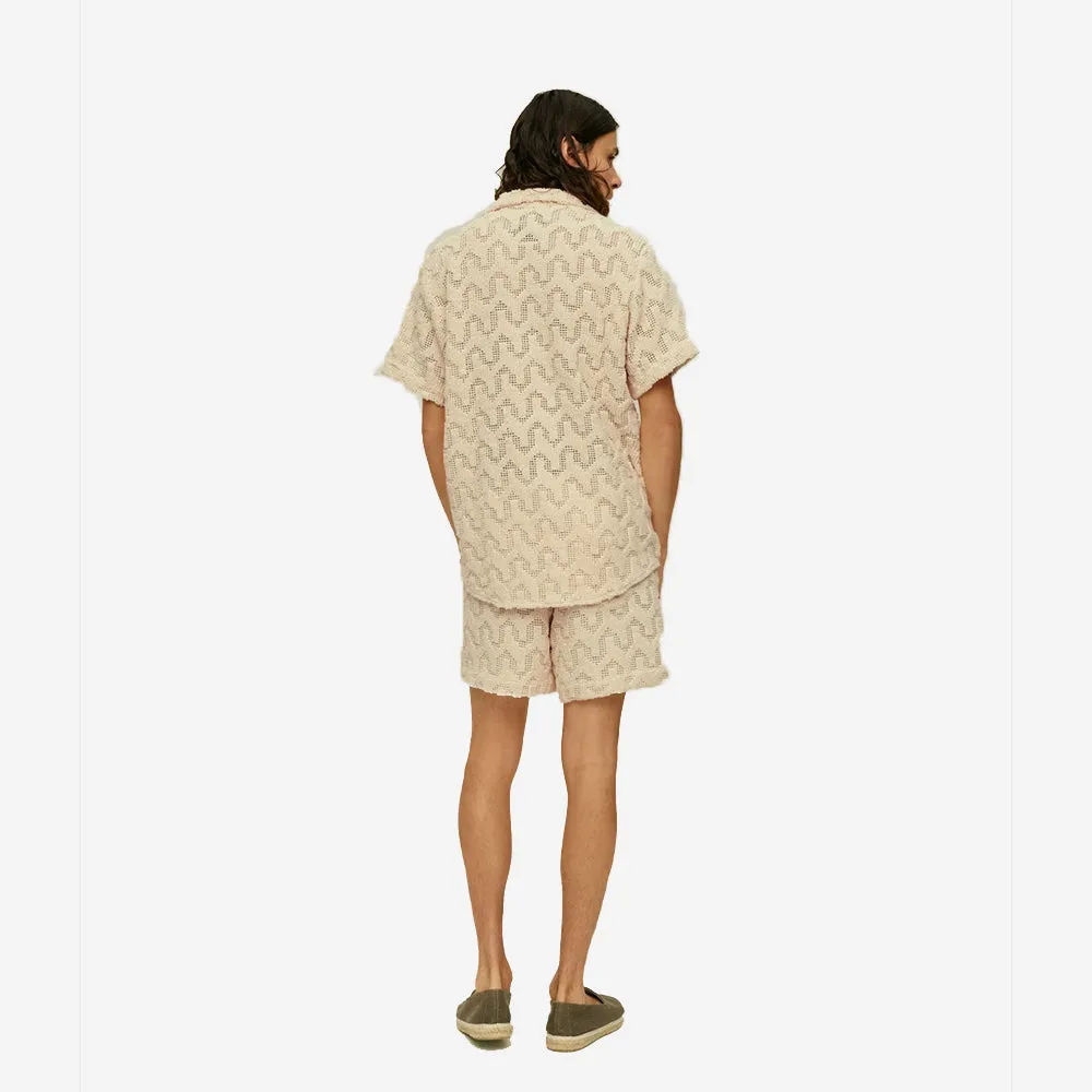 Atlas Crochet Cuba Vacation Shirt - Ecru