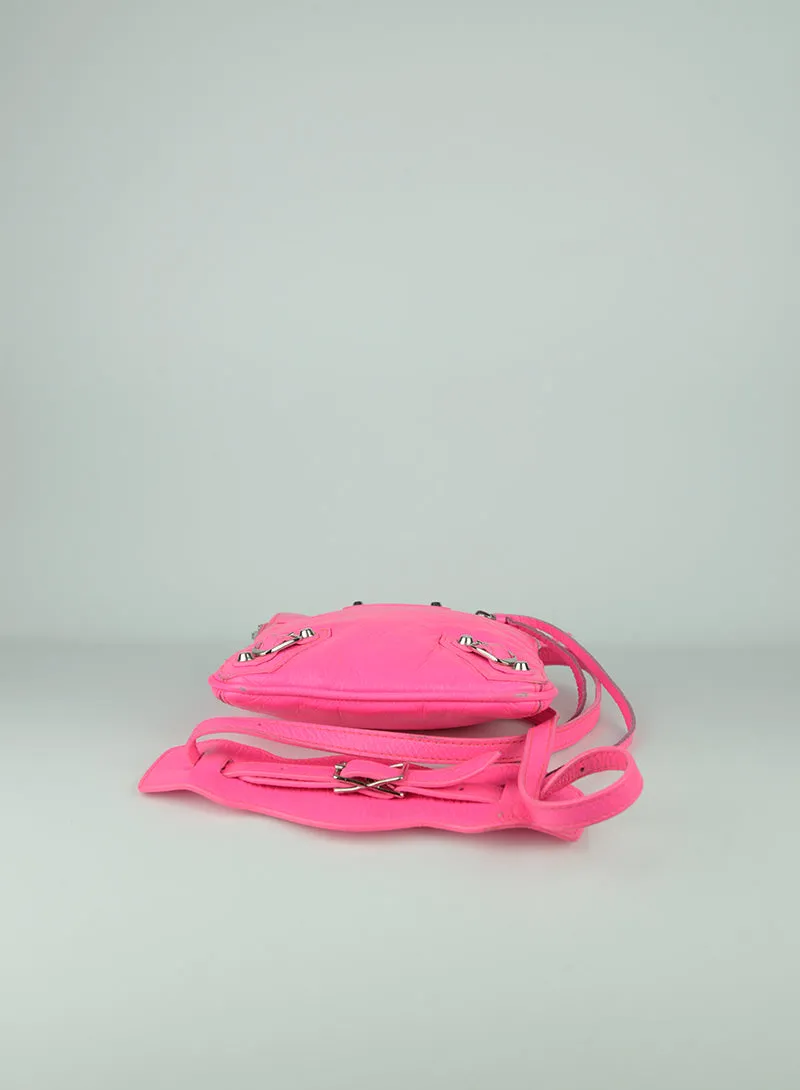 Balenciaga Borsina in pelle rosa fucsia