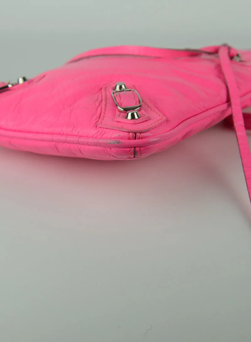 Balenciaga Borsina in pelle rosa fucsia