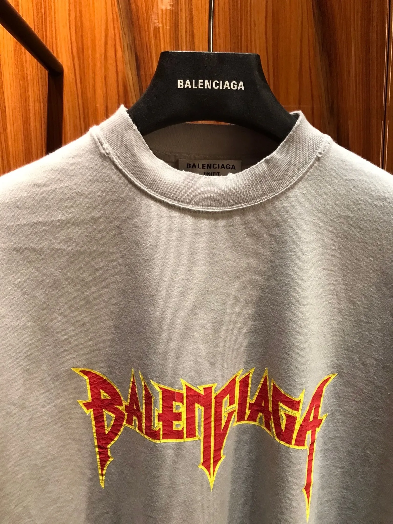 BALENCIAGA  |Crew Neck Unisex Street Style Plain Cotton Short Sleeves