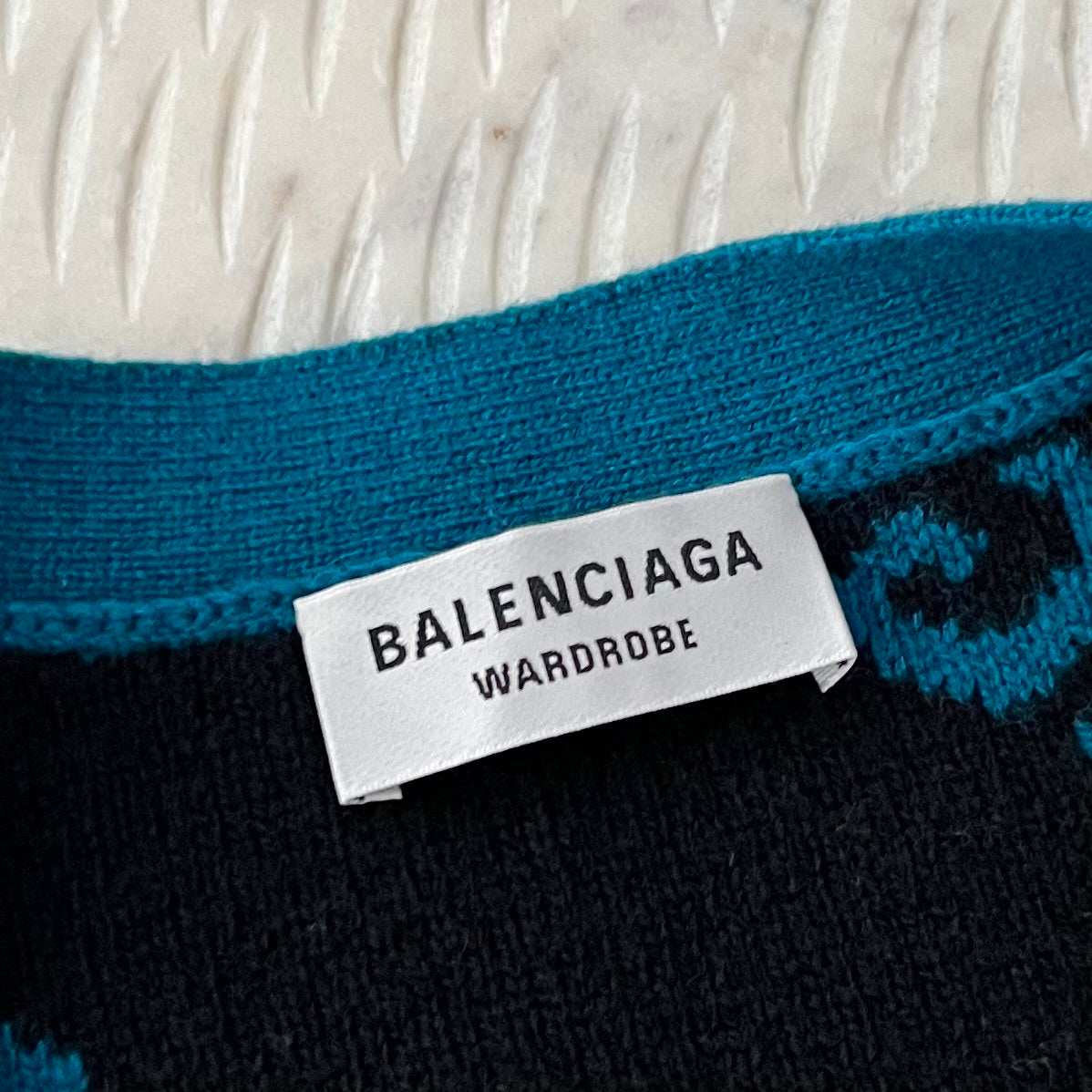 Balenciaga Logo Cardigan