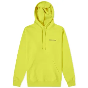 Balenciaga Logo Popover HoodyYellow & Black