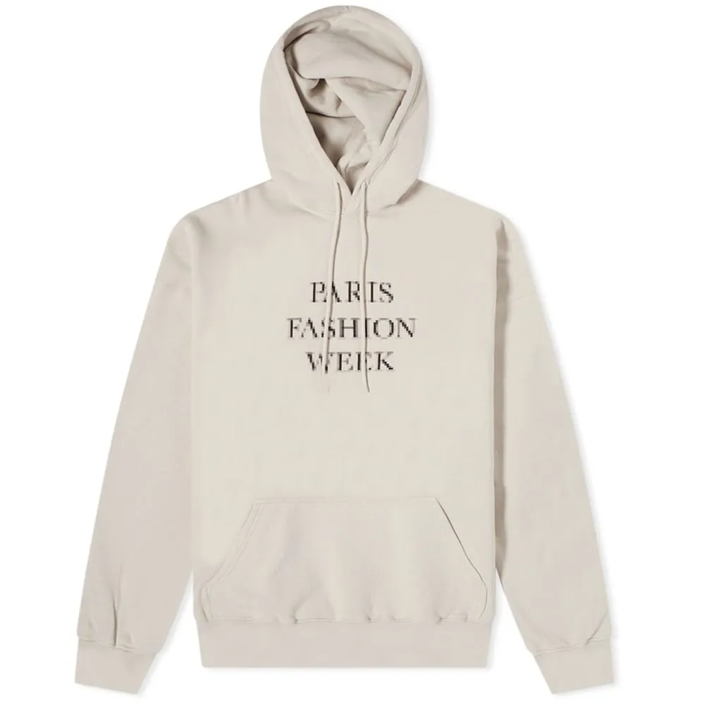 Balenciaga Paris Fashion Week Popover HoodieCement Grey & Black