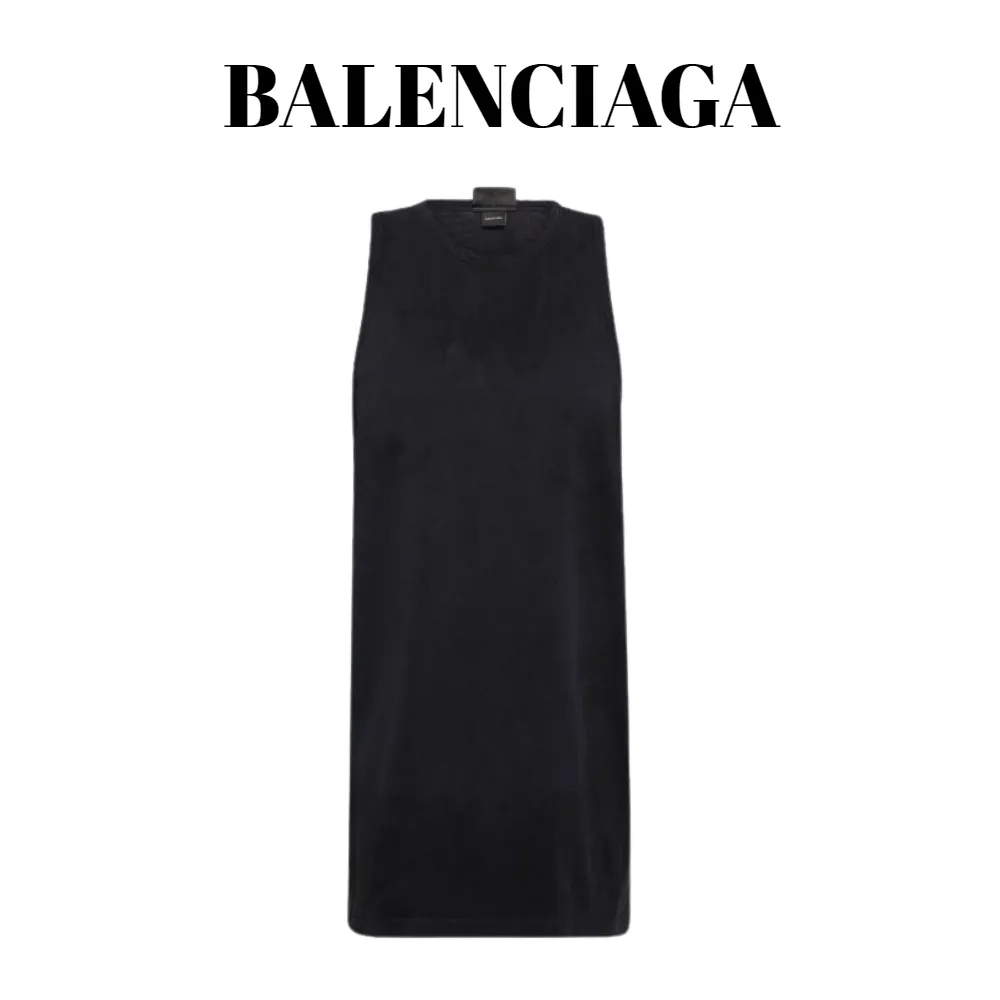 BALENCIAGA  |Plain Cotton Logo Luxury Tanks