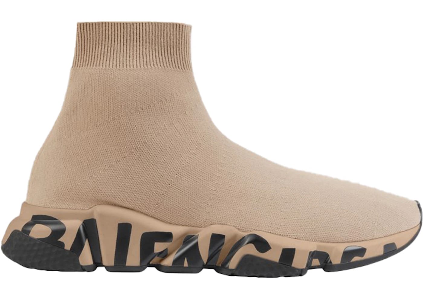 Balenciaga Speed Graffiti Beige Black (Women's)