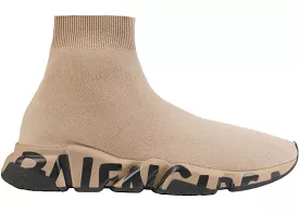 Balenciaga Speed Graffiti Beige Black (Women's)