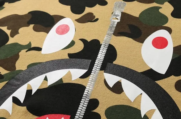 BAPE 1st Camo Shark Tee Yellow/Camo