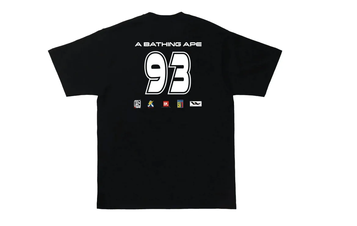 BAPE A Bathing Ape Team Logo Tee Black