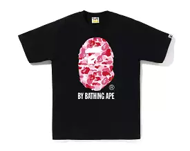 BAPE ABC CAMO BY BATHING APE TEE BLACK/PINK