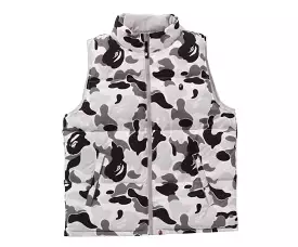 BAPE ABC CAMO REVERSIBLE DOWN VEST GREY