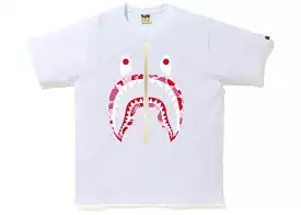 BAPE ABC CAMO SHARK TEE WHITE/PINK