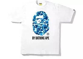 BAPE ABC CAMO TEE WHITE/BLUE