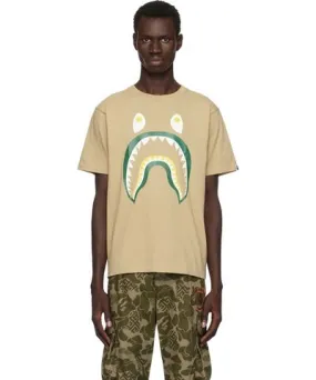 BAPE Beige Colors Shark Ponr T-shirt