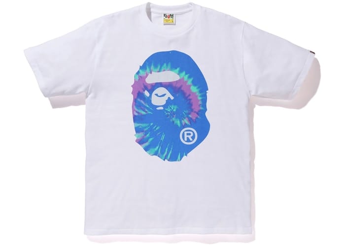 BAPE BIG HEAD TIE DYE T-SHIRT