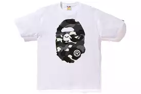 BAPE CITY CAMO BIG APE HEAD TEE WHITE/BLACK