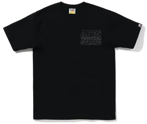 BAPE Color Camo Crazy College Ats Tee (FW22) Black