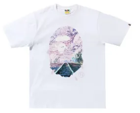 BAPE Sakura Photo Ape Head Tee (SS22) White